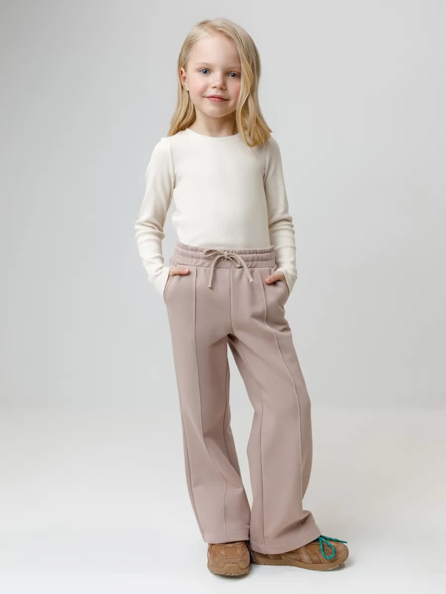 Брюки со стрелками для девочки