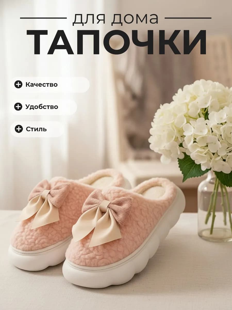 Тапочки домашние мягкие