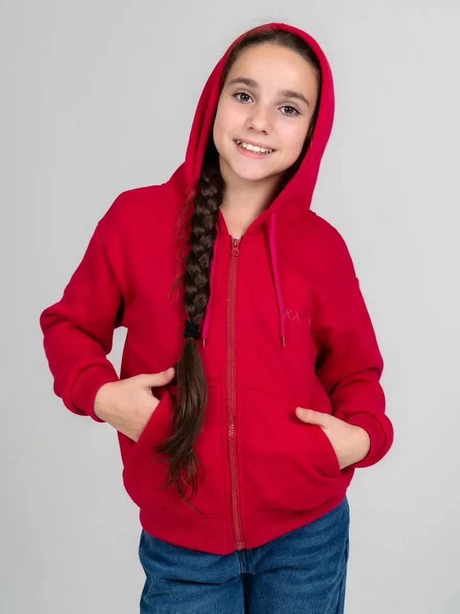 Толстовка для девочки на молнии