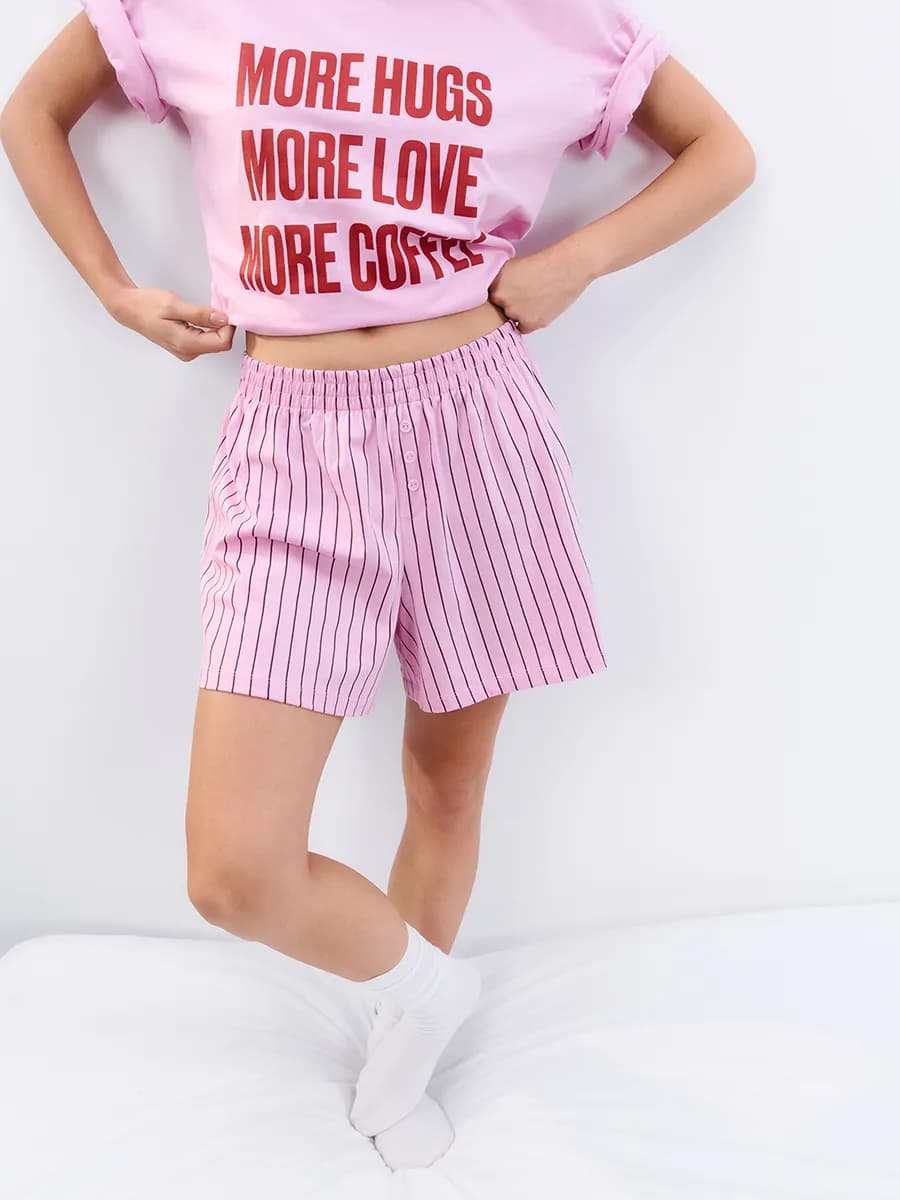 Шорты домашние из хлопкового трикотажа