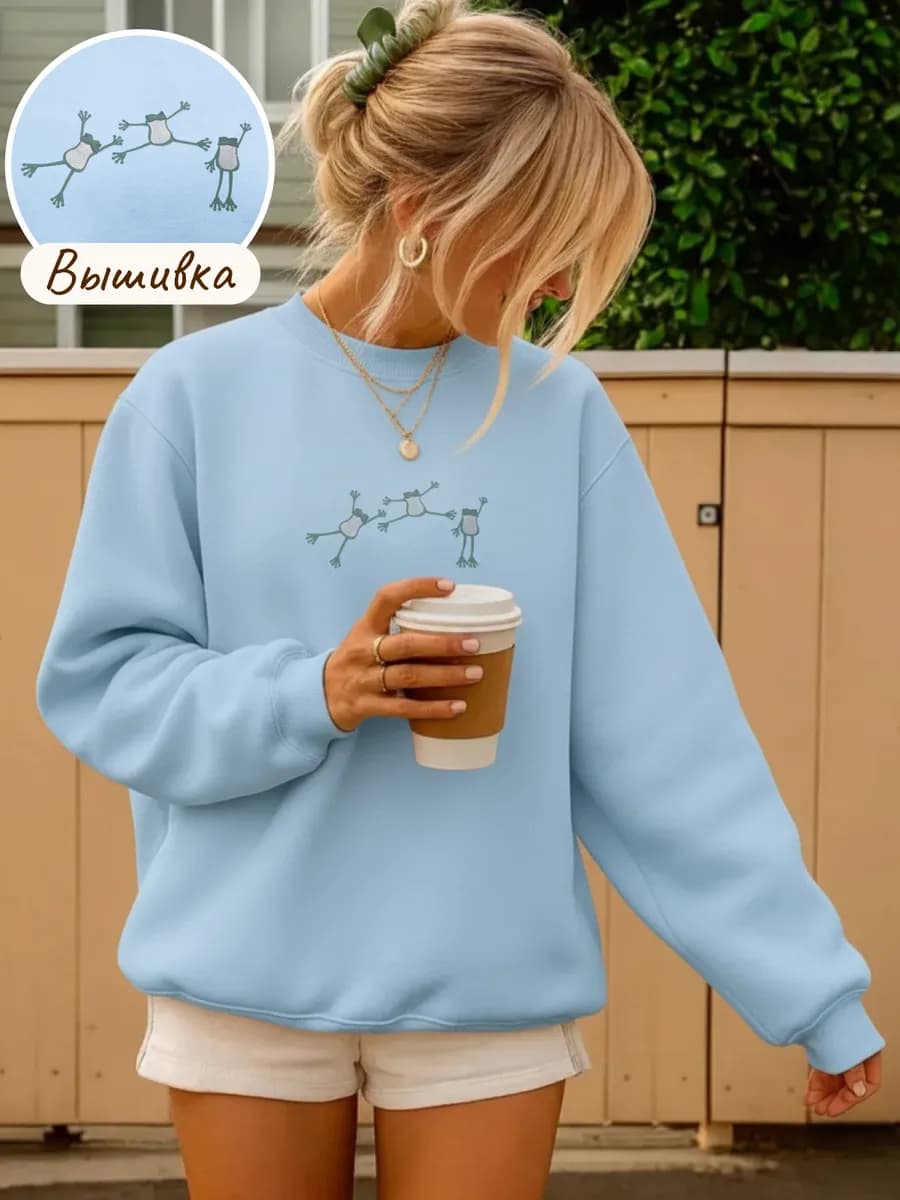 Свитшот женский оверсайз