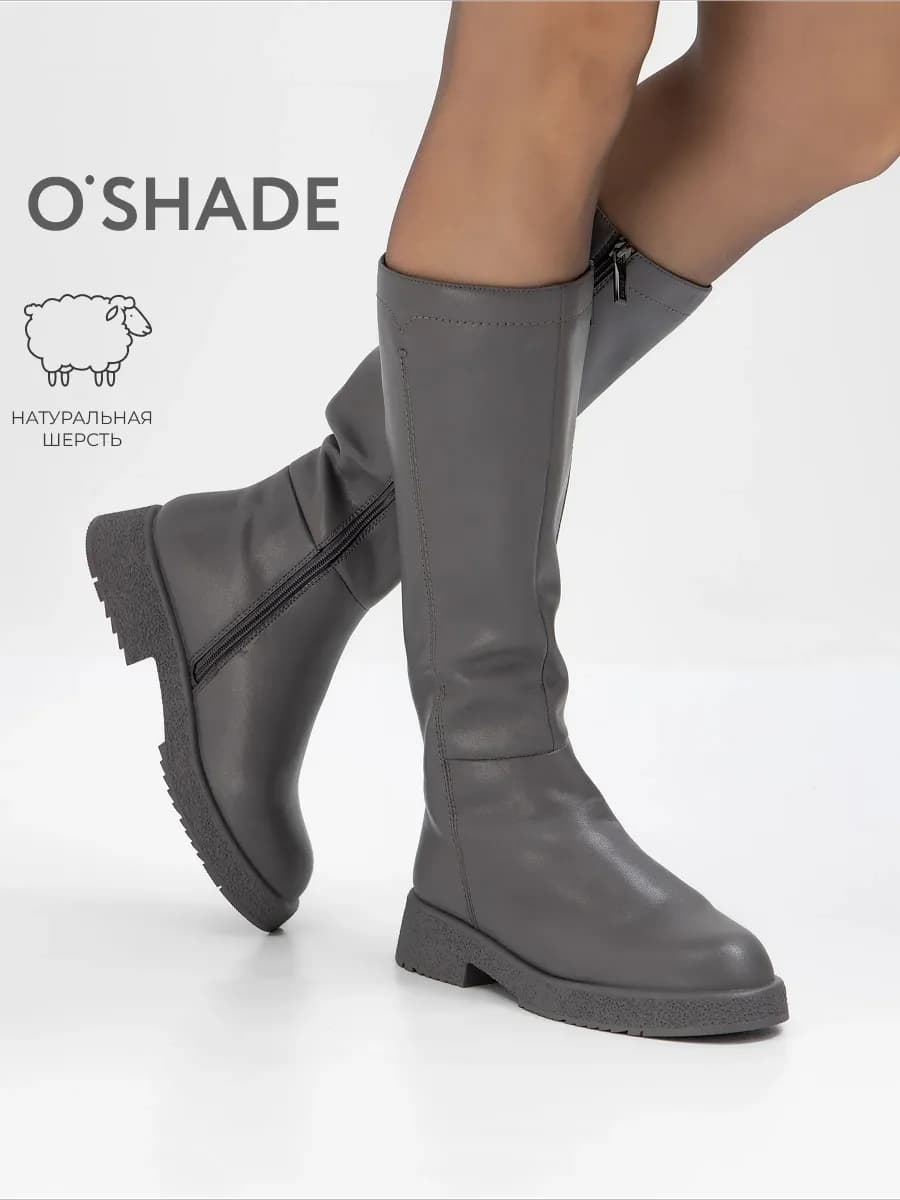O'SHADE Сапоги зимние женские натуральная кожа