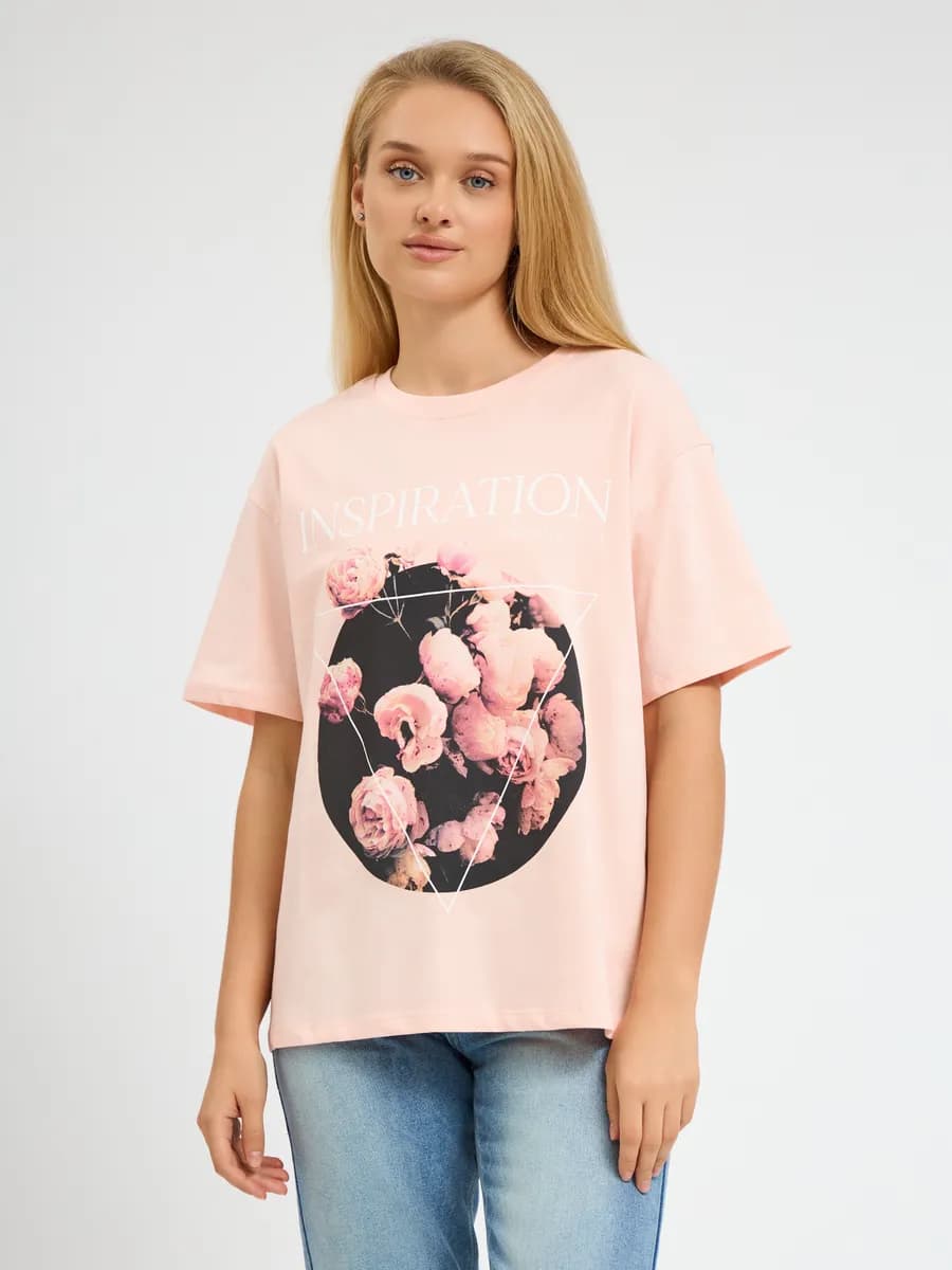 Футболка oversize с принтом