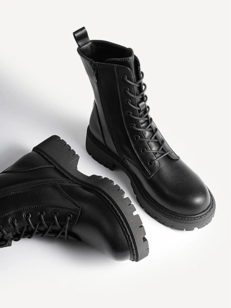 Ботинки демисезонные натуральная кожа на платформе