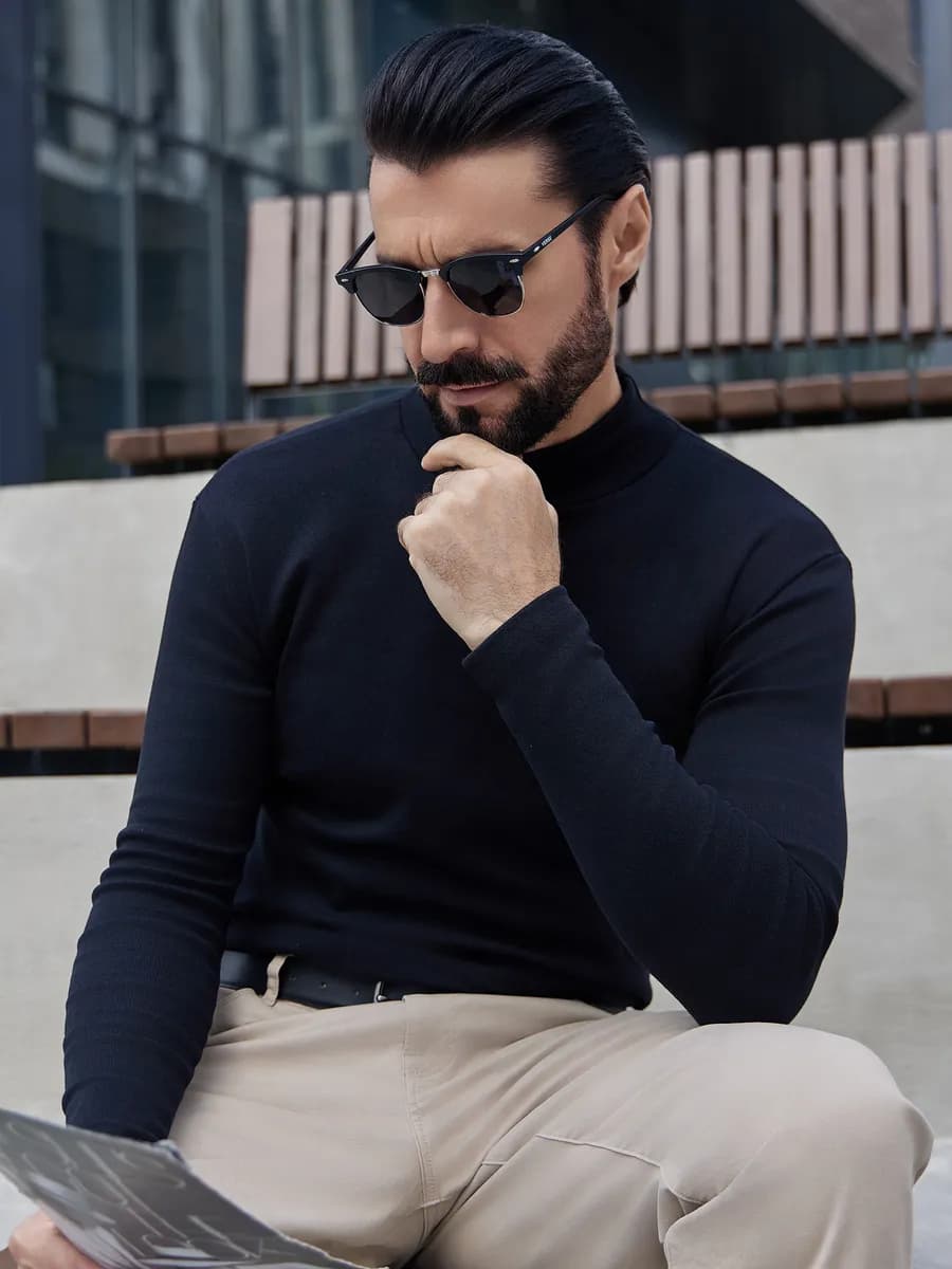 Водолазка с горлом теплая