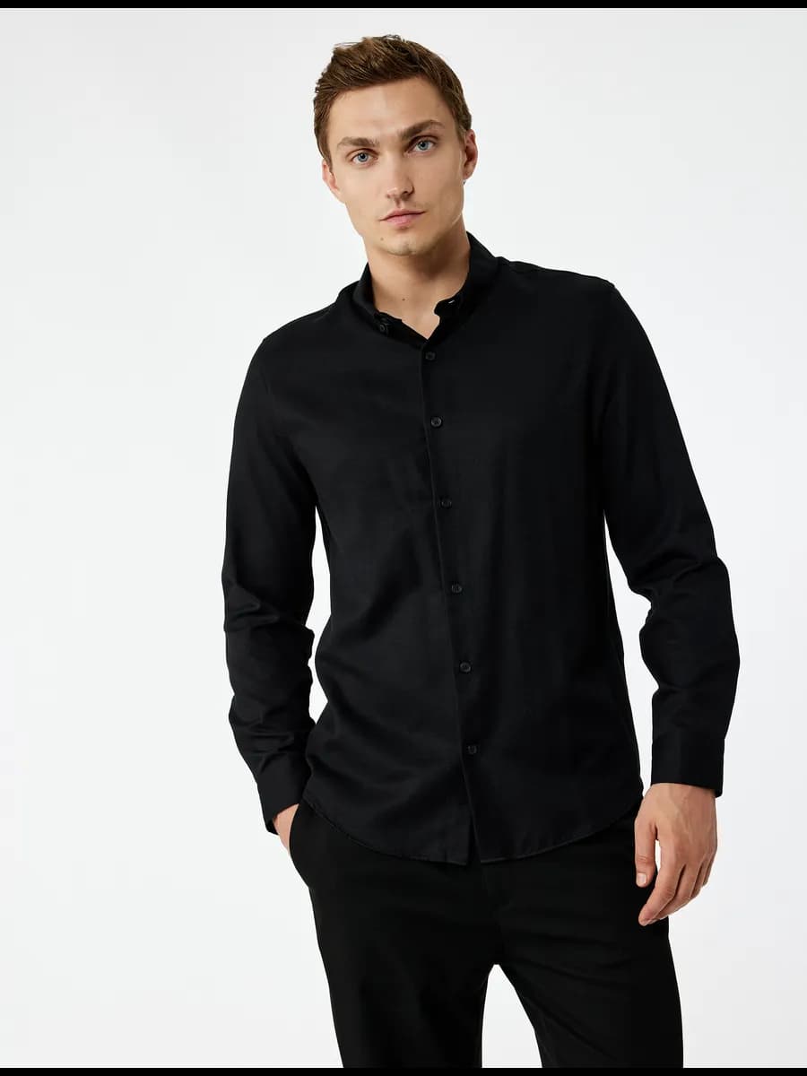 Рубашка Slim Fit с длинным рукавом