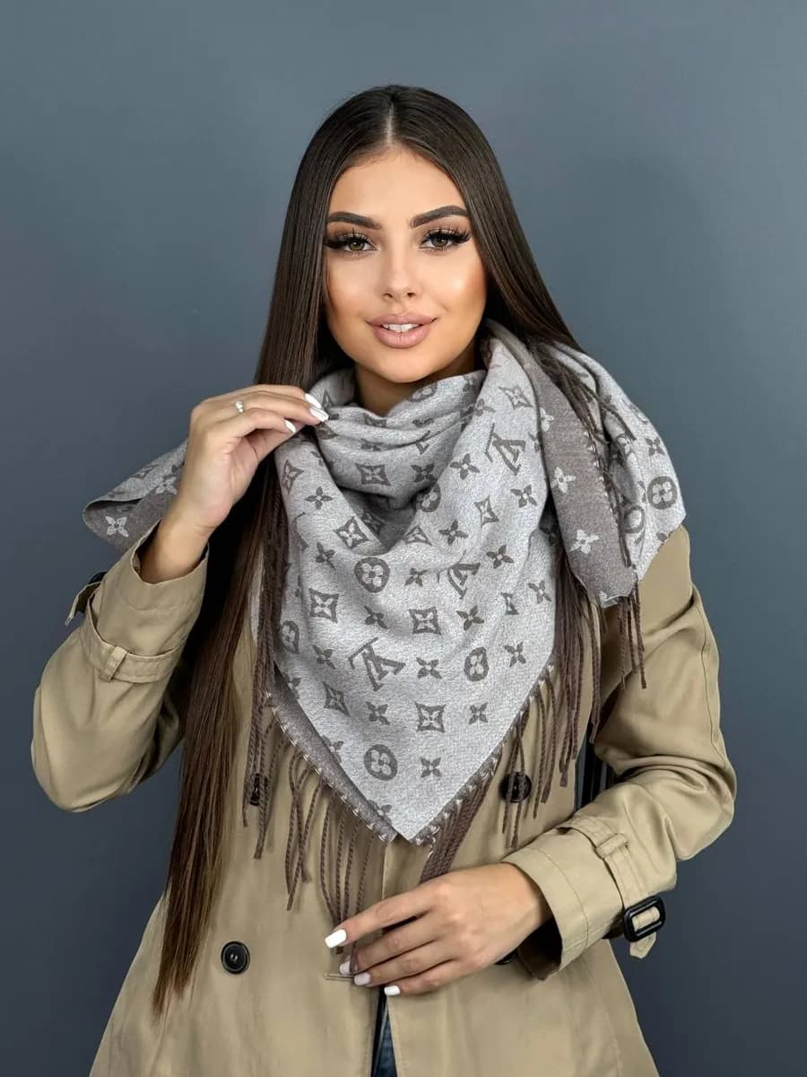 Платок двусторонний кашемировый