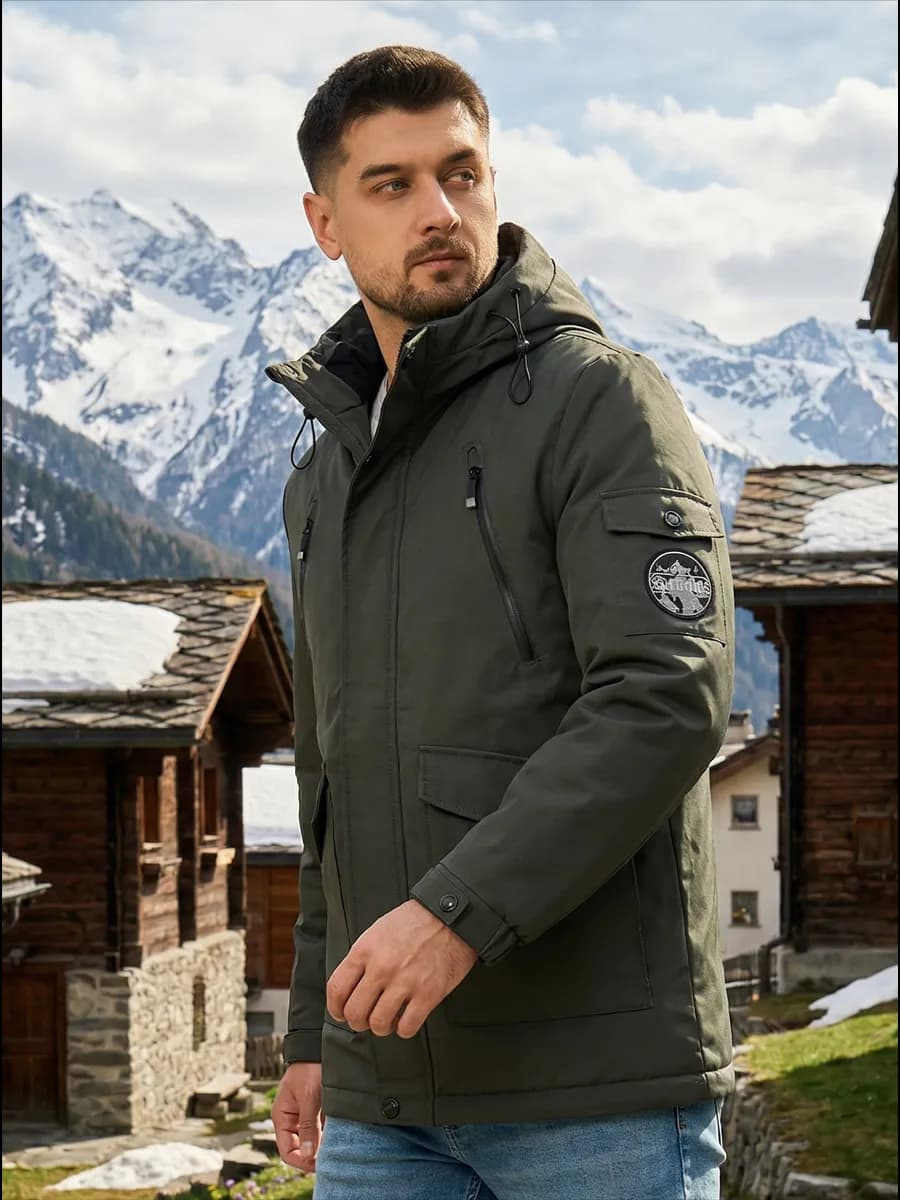 Куртка демисезонная удлиненная молодежная утепленная