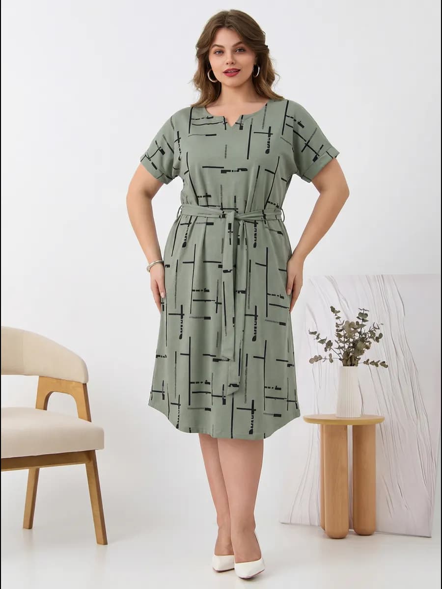 Платье больших размеров домашнее летнее