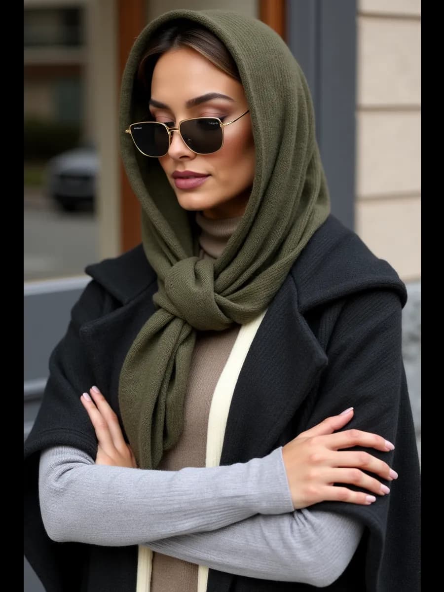 Платок косынка вязаный женский