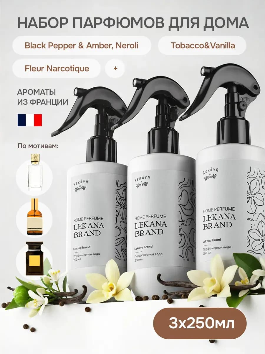 Освежитель воздуха для дома парфюмированный набор 3*250 мл