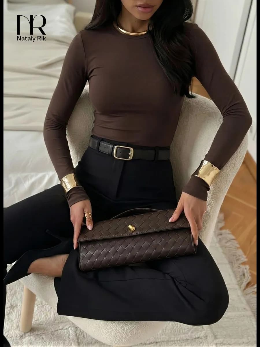 Лонгслив скимс облегающий с длинным рукавом