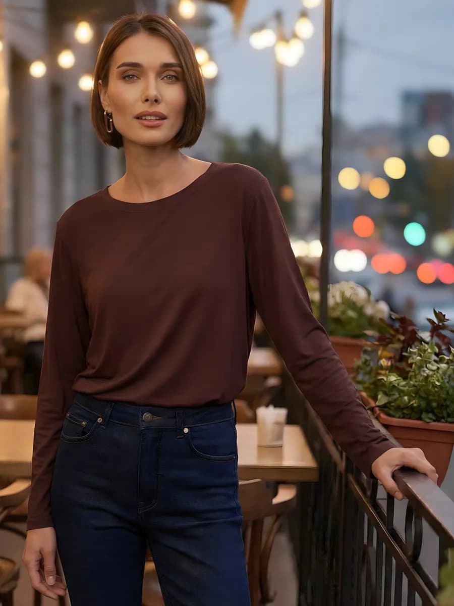 Лонгслив у2к скимс женский с рукавами вечерний