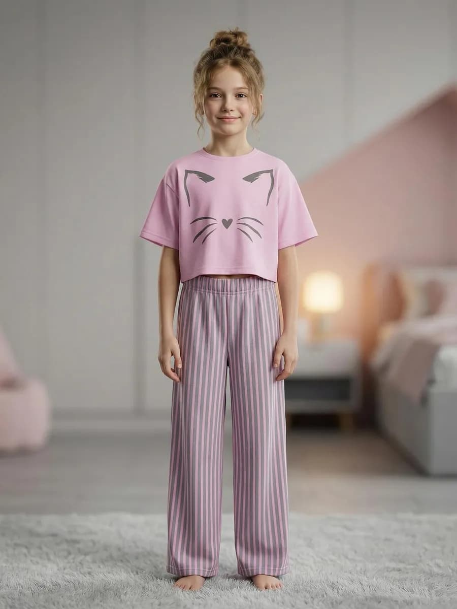 Пижама для девочки оверсайз
