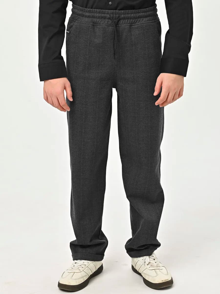 Брюки школьные для мальчика на резинке