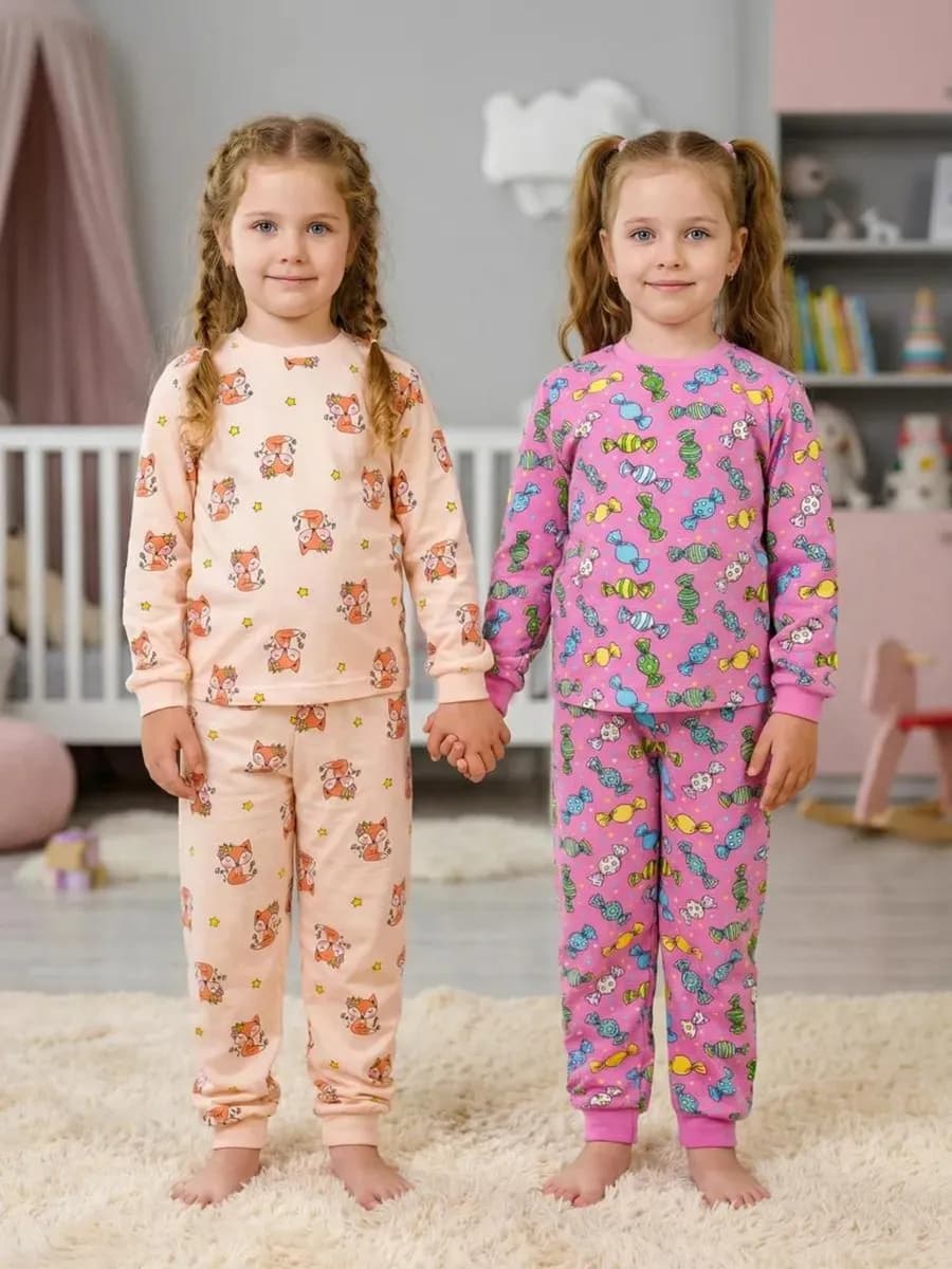 Пижама детская набор 2 штуки - фото 1
