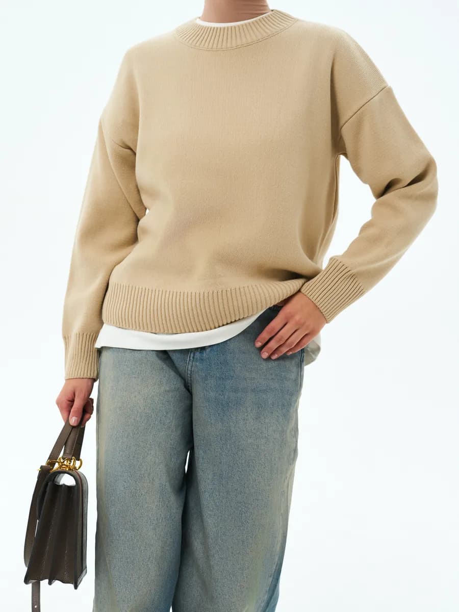 Свитер вязаный джемпер