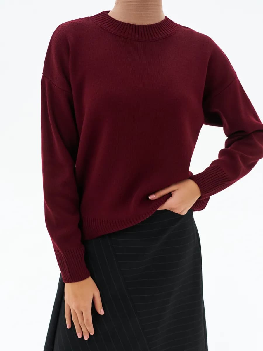 Свитер вязаный джемпер