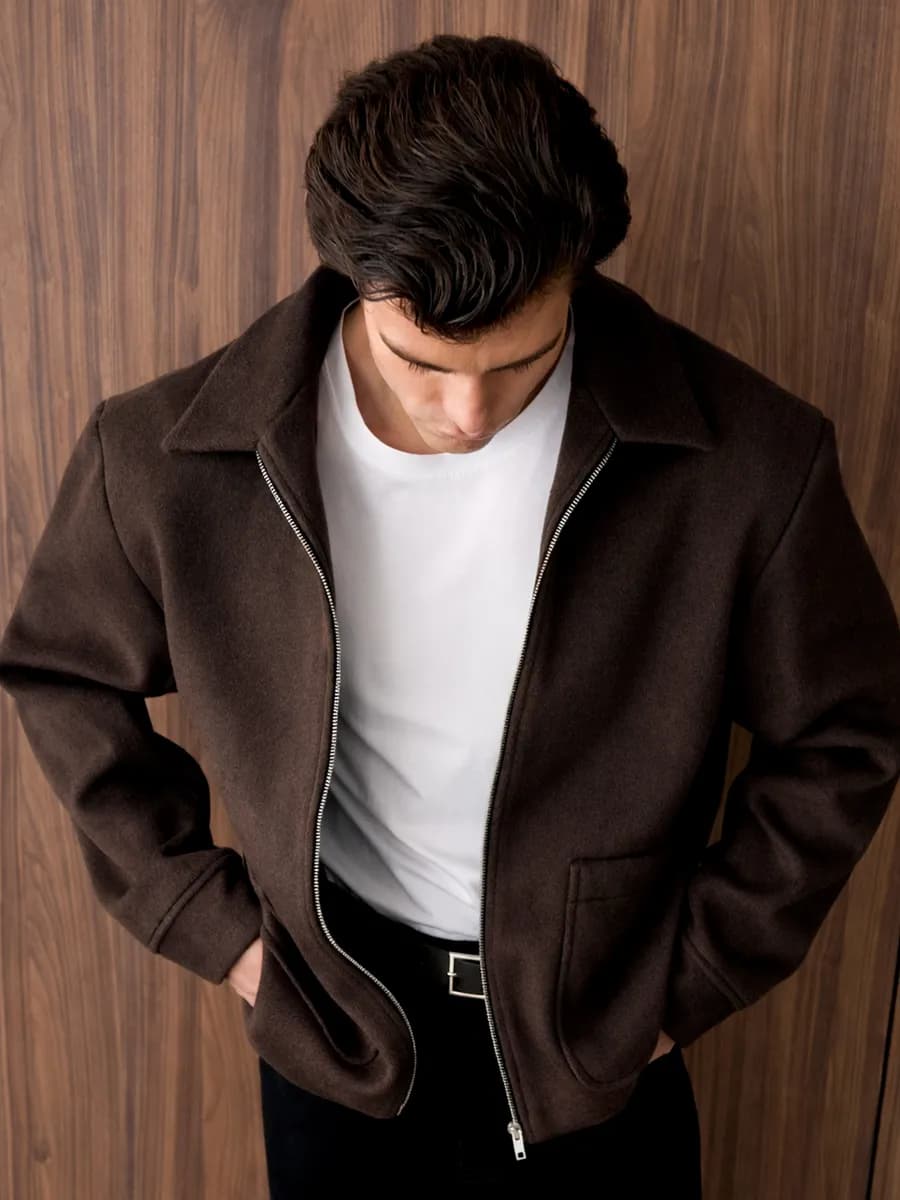 Пальто короткое демисезонное на молнии