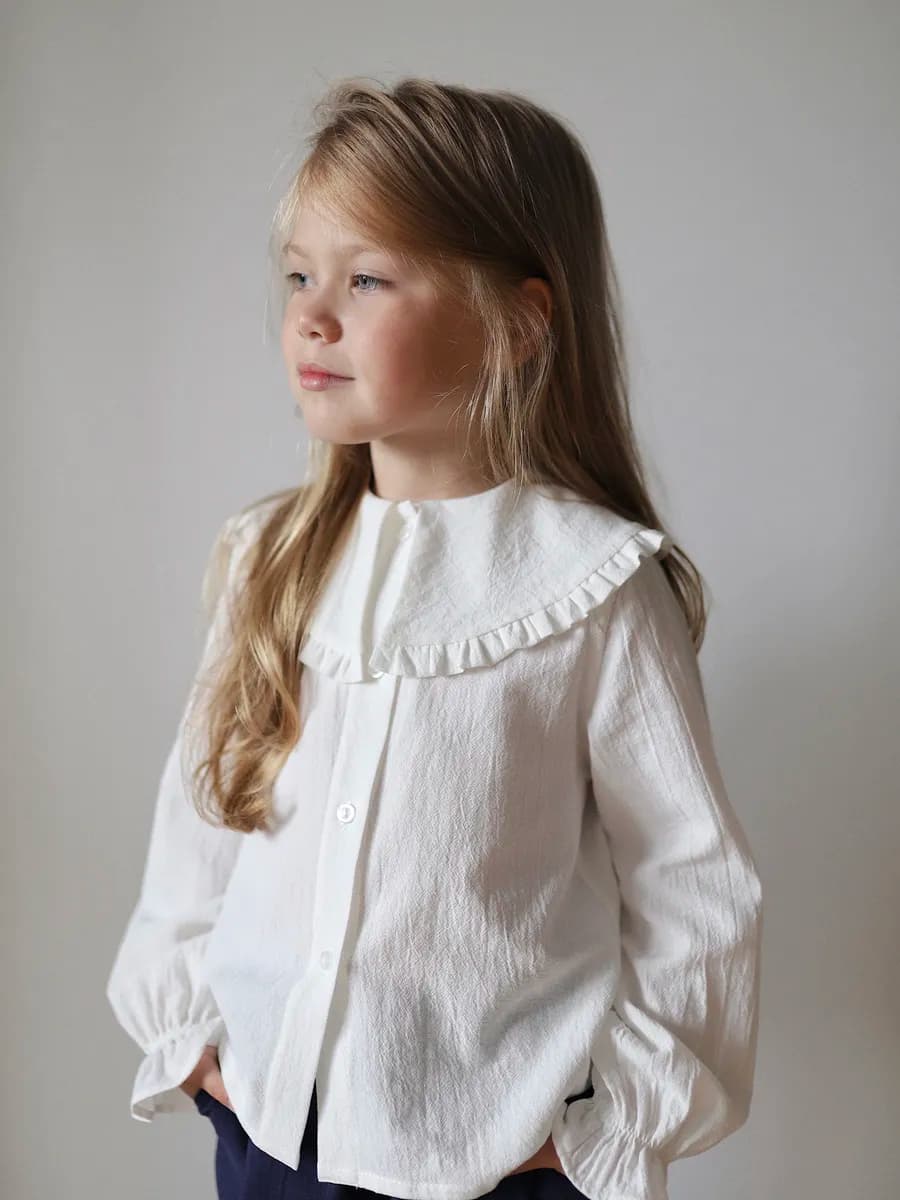 Блузка для девочки школьная