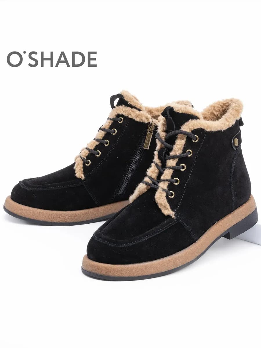 Ботинки женские зимние черные