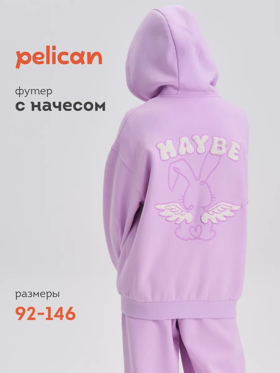 Толстовка утепленная с начесом на молнии с капюшоном