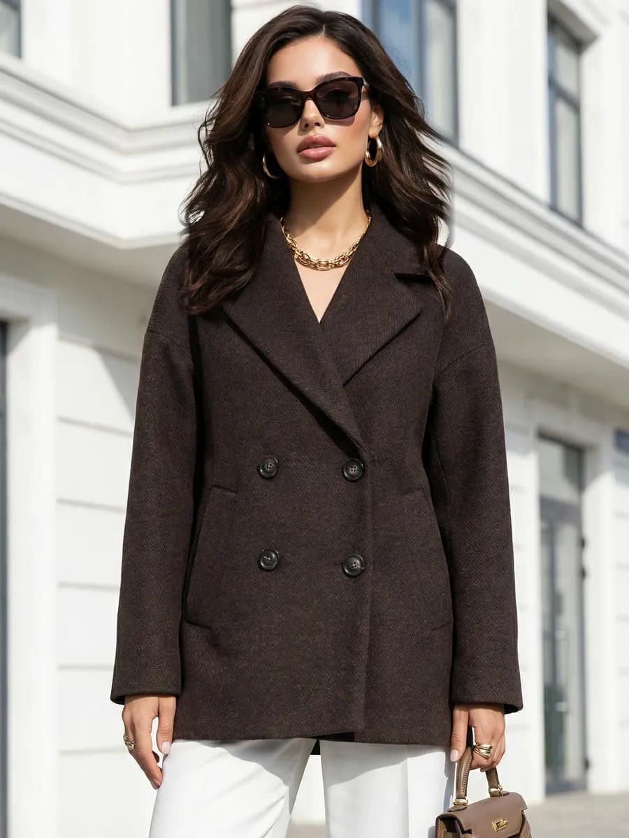 Короткое пальто демисезонное - фото 1