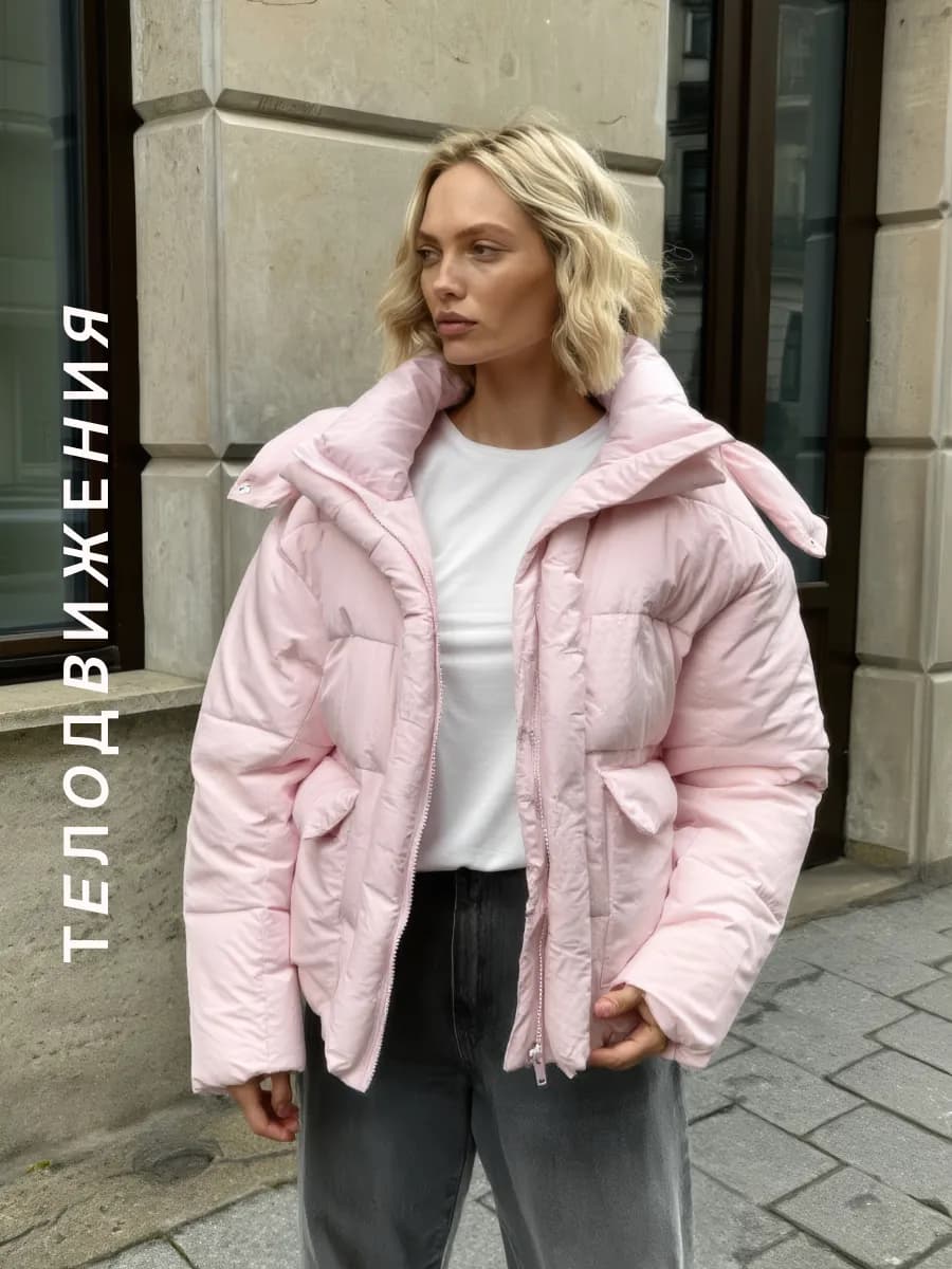 Пуховик женский зимний с капюшоном