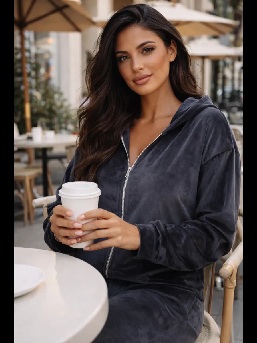 Костюм спортивный женский велюровый