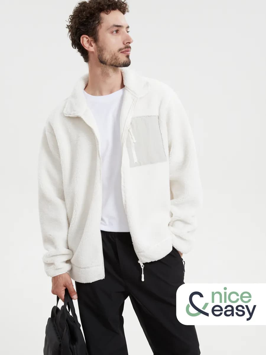 Мужская толстовка из флиса на молнии