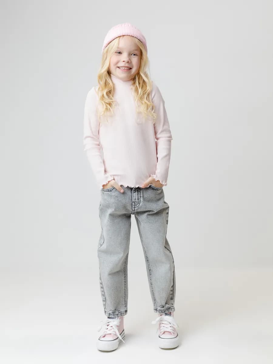 Водолазка трикотажная с оборкой