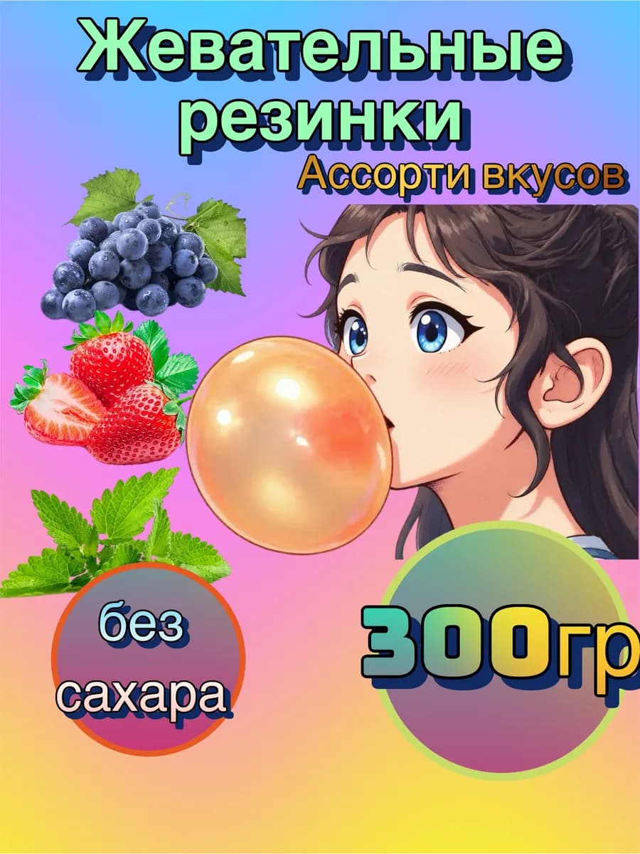 Жевачка микс 300гр