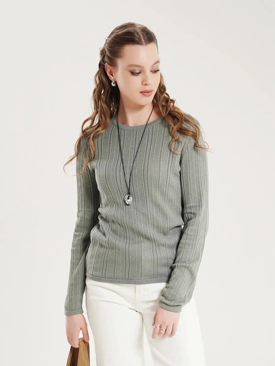 Джемпер вязаный тонкий