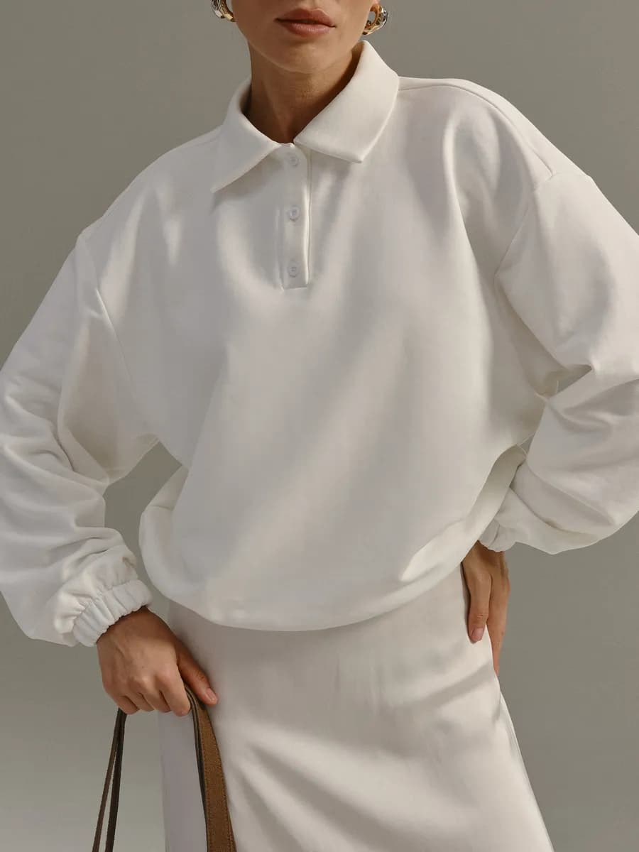 Оверсайз свитшот поло - фото 1