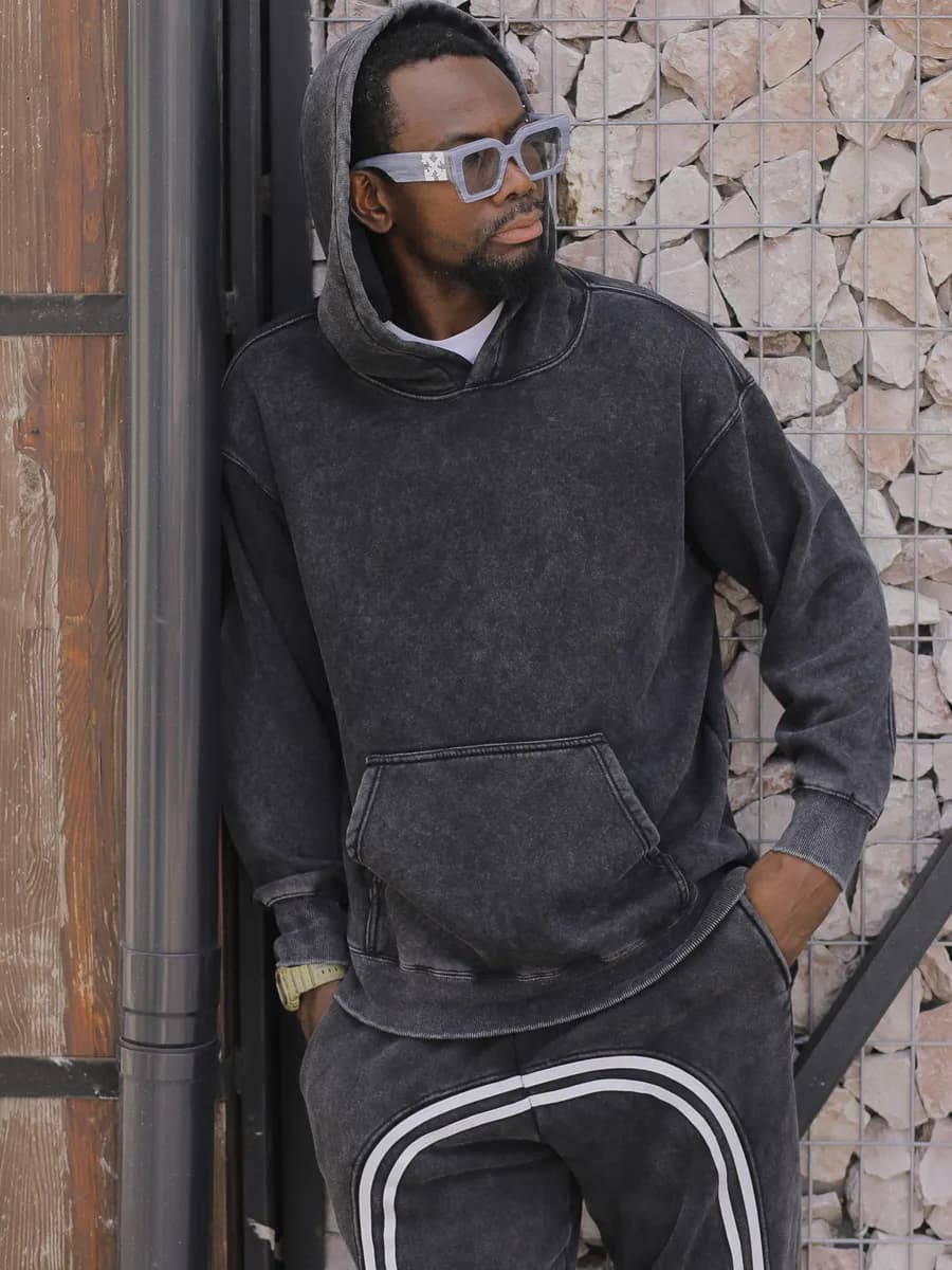 Худи оверсайз с капюшоном варенка