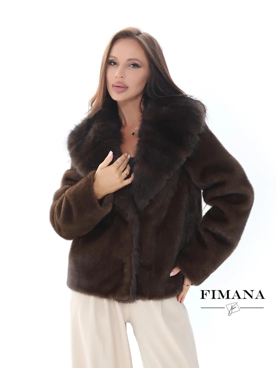 Шуба искусственная экошуба зимняя