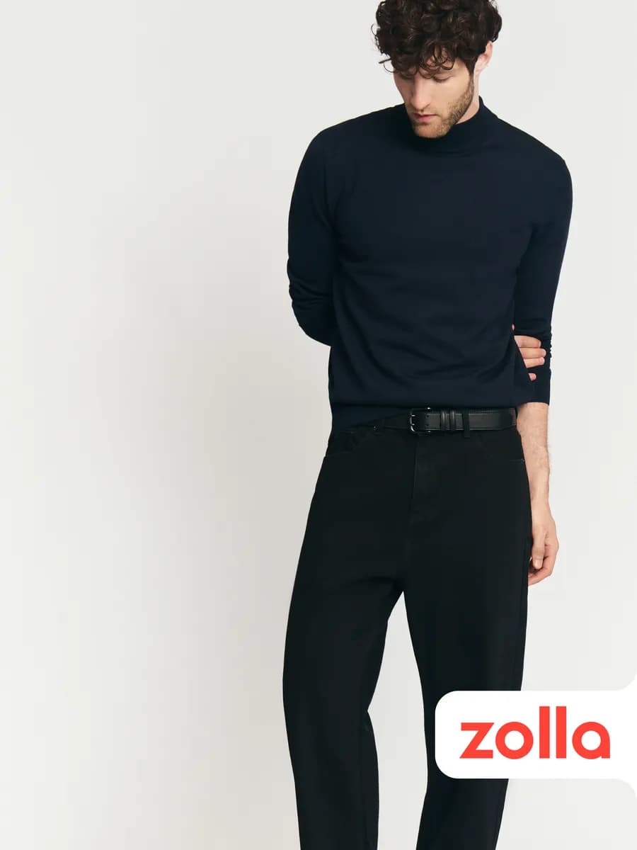 Тонкая мужская водолазка с горлом - фото 1