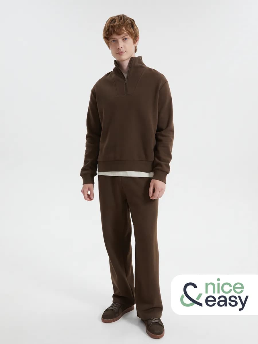 Мужские трикотажные брюки на резинке