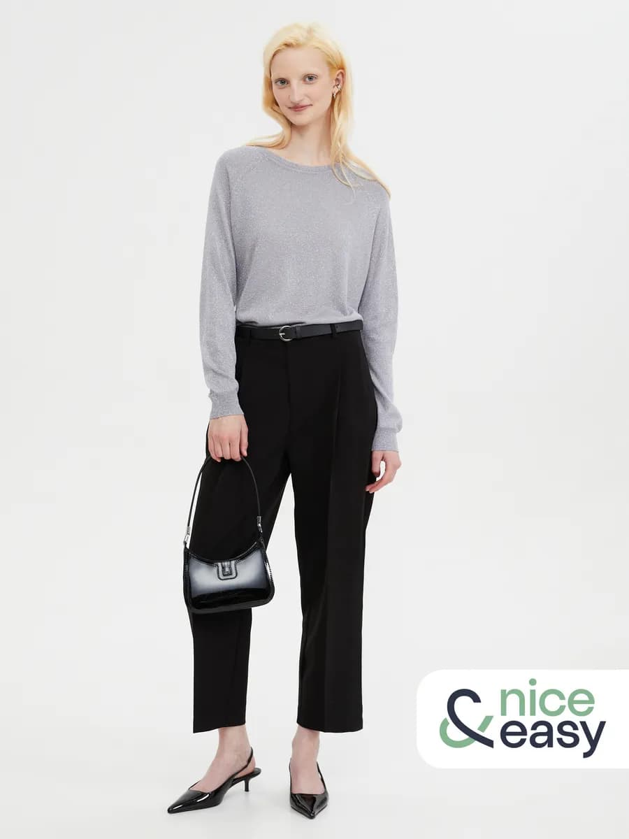 Женские брюки Carrot с ремнём