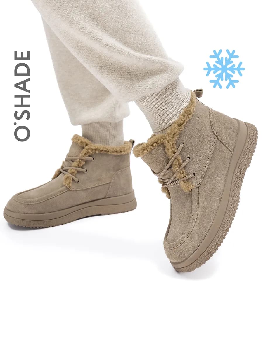 Ботинки женские зимние замшевые