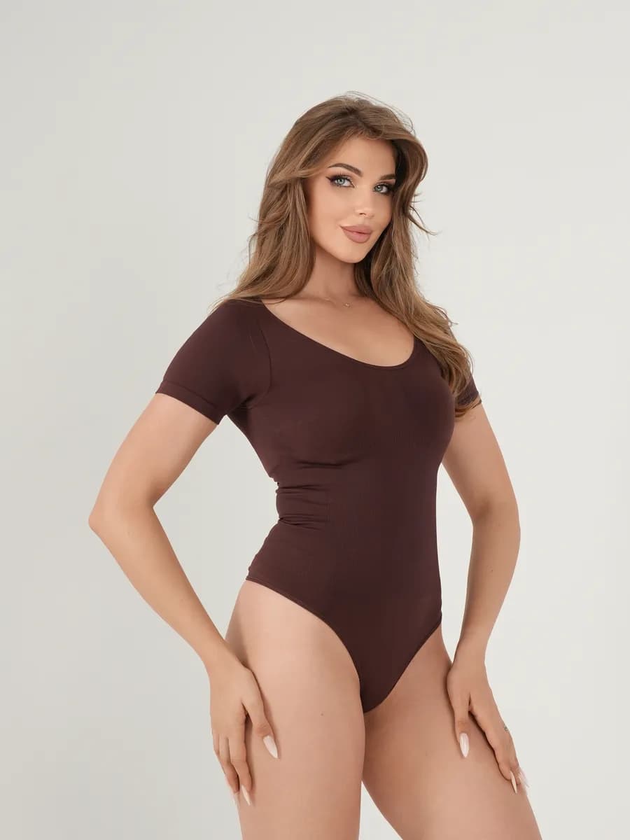 Боди с короткими рукавами