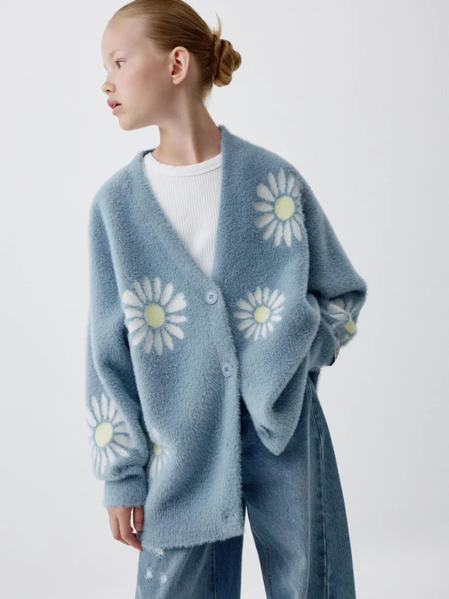 Кардиган оверсайз с принтом из коллекции ARCHIVE