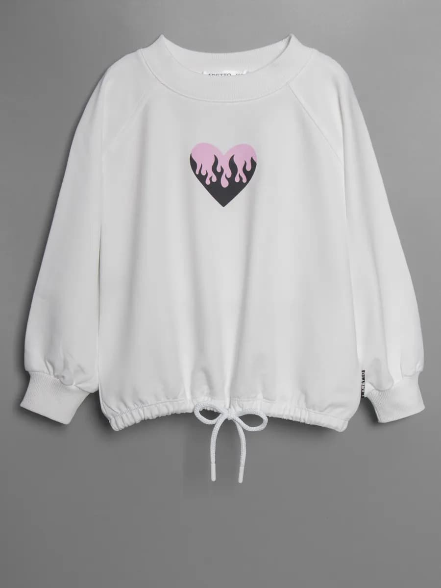 Свитшот для девочки осенний с завязками