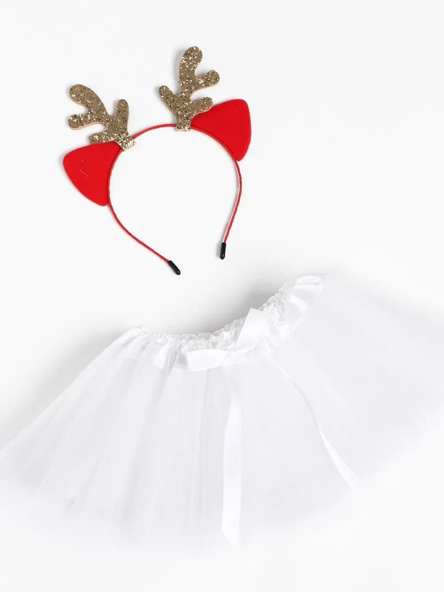 Юбка фатиновая для новорожденных с повязкой для головы