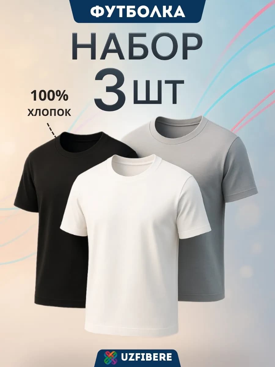 Футболка хлопок набор 3 шт