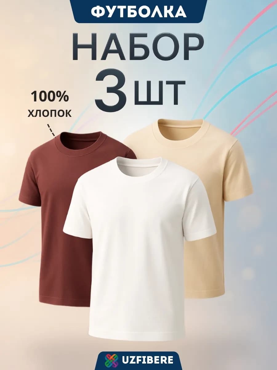 Футболка хлопок набор 3 шт