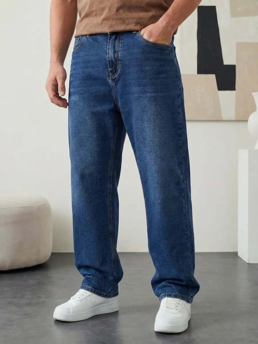 Джинсы свободные оверсайз