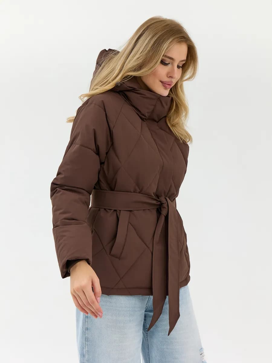 Куртка демисезонная с капюшоном короткая