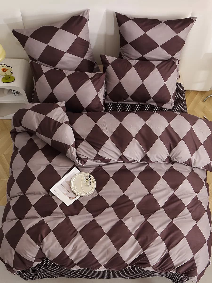 Постельное белье евро комплект Сатин HD-018