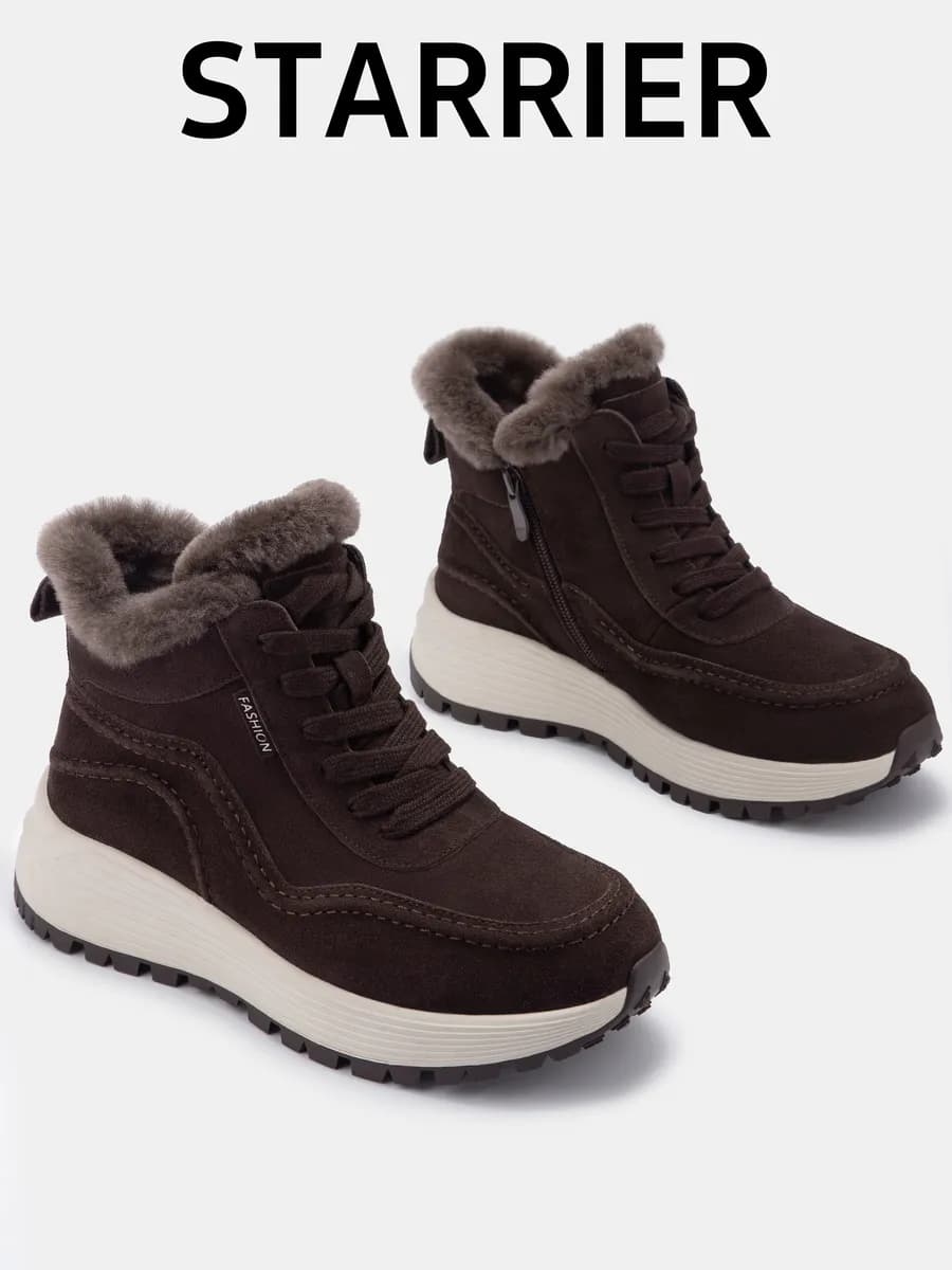 Кроссовки зимние натуральная замша